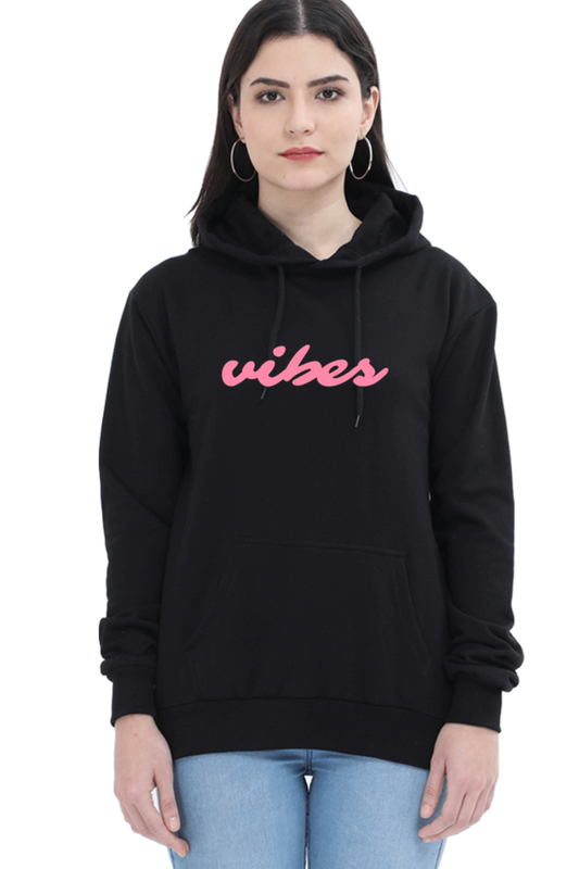 Women Hooded SweatShirt (Vibes Design) - Accents and Apparels