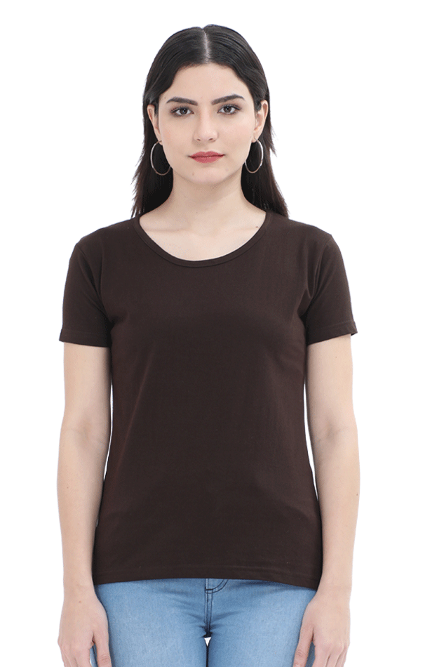 Womens Solid Colour Tshirt - Accents and Apparels